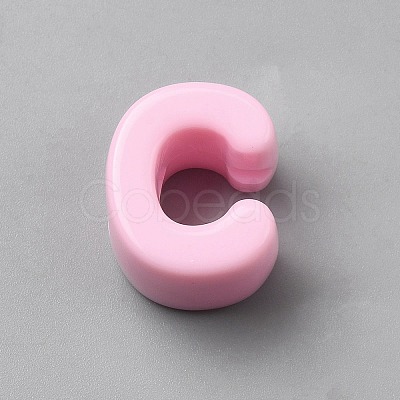 Acrylic European Beads OACR-WH0050-09C-1