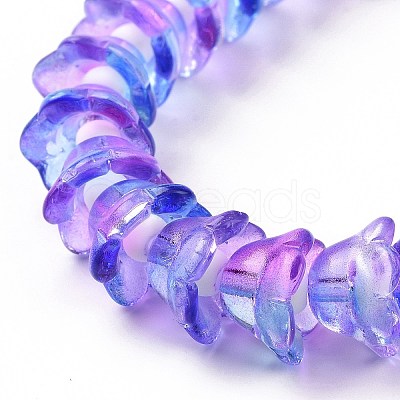 Transparent Glass Beads Strands LAMP-H061-01B-1