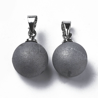 Natural Agate Charms G-Q998-036B-1
