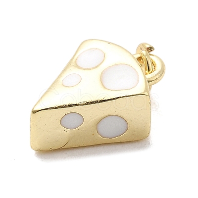 Brass Enamel Charms KK-P338-20G-03-1