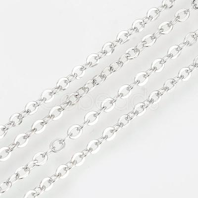 Brass Cable Chains Necklaces MAK-R019-P-1