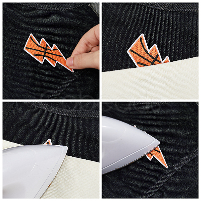 16Pcs 8 Colors Lightning Hotfix Patches PATC-HS0001-06-1