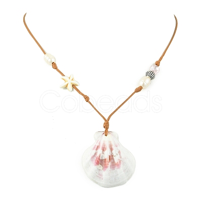 Shell Pendant Necklaces X1-NJEW-TA00179-01-1