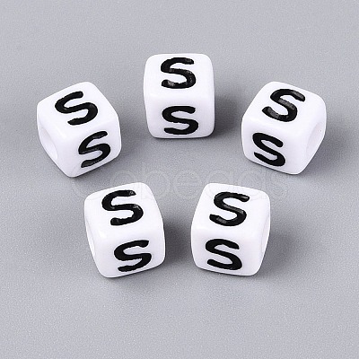 Opaque Acrylic Beads SACR-N020-04A-S-1