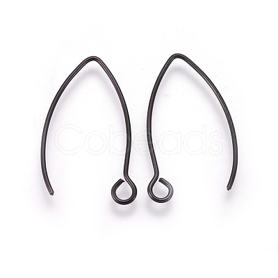 304 Stainless Steel Earring Hooks Ion Plating(IP) STAS-O119-03B-01-1