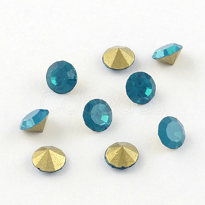 Glass Pointed Back Rhinestone RGLA-PP24-33B-1