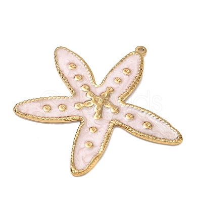 304 Stainless Steel Enamel Big Pendants SA-CBA800D-02A-G-1