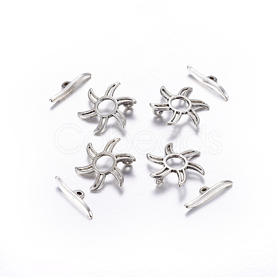 Tibetan Style Alloy Toggle Clasps LS-LF5115Y-1