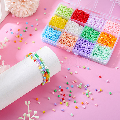 180G 12 Colors Baking Paint Glass Seed Beads SEED-TA0001-55-1
