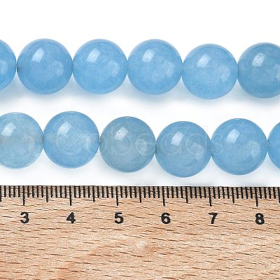 Dyed Natural Malaysia Jade Beads Strands G-G021-01D-09-1