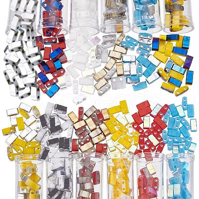 600Pcs 12 Colors Opaque Glass Seed Beads SEED-NB0001-67-1