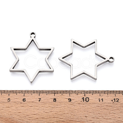 201 Stainless Steel Pendants STAS-T064-84P-02-1