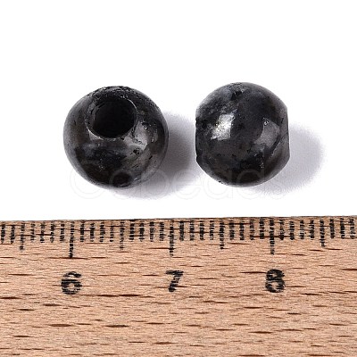 Natural Larvikite European Beads G-Q607-02T-1