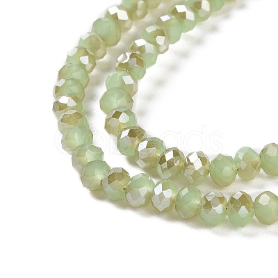Electroplate Glass Beads Strands EGLA-A034-J4mm-K02-1