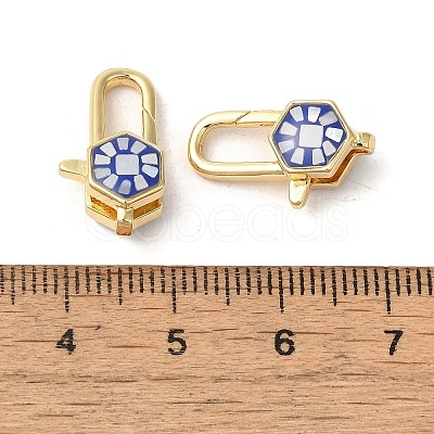 Brass Lobster Claw Clasps KK-K385-019G-1