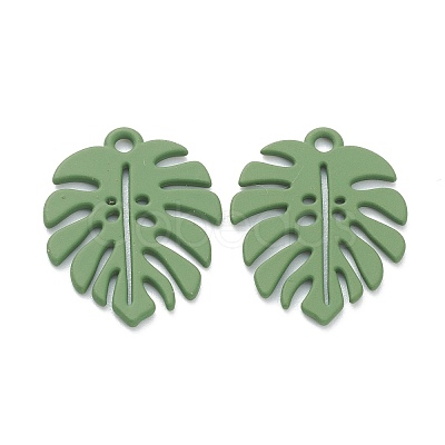 Baking Paint Alloy Pendants ENAM-I051-01B-1