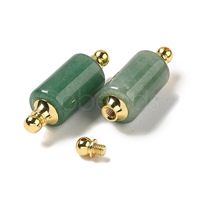 Natural Mixed Stone Connector Charms G-Z039-01G-1