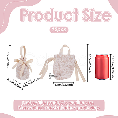 Canvas Cloth Candy Drawstring Pouches with Rope Handle ABAG-WH0083-004A-1