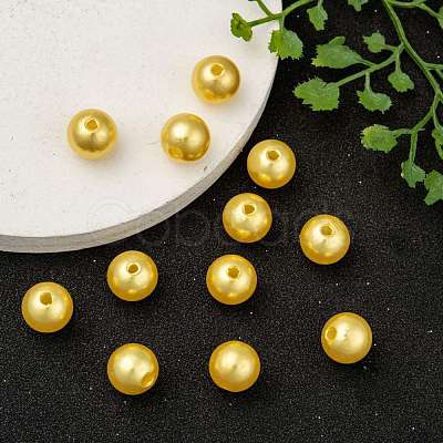 Imitation Pearl Acrylic Beads PL611-6-1