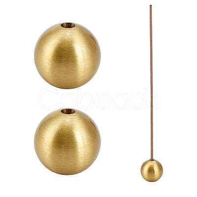 Brass Incense Burner Holder AJEW-WH0077-233C-1