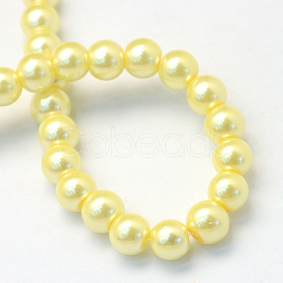 Baking Painted Glass Pearl Bead Strands HY-Q003-3mm-22-1