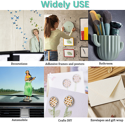 8 Sheets 2 Styles Double-Sided Adhesive Acrylic Sticker AJEW-CP0003-79-1