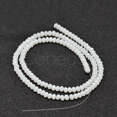 Faceted Rondelle Glass Beads Strands X-GLAA-I033-3mm-03-1