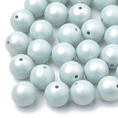 Spray Painted Style Acrylic Beads MACR-T010-16mm-02-1