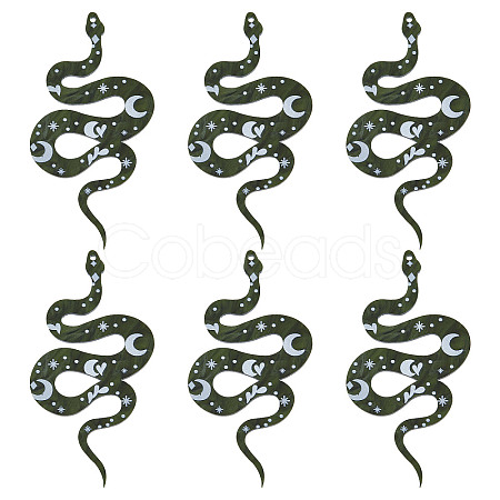 Western Style Acrylic Big Pendants SACR-SC0001-09-1