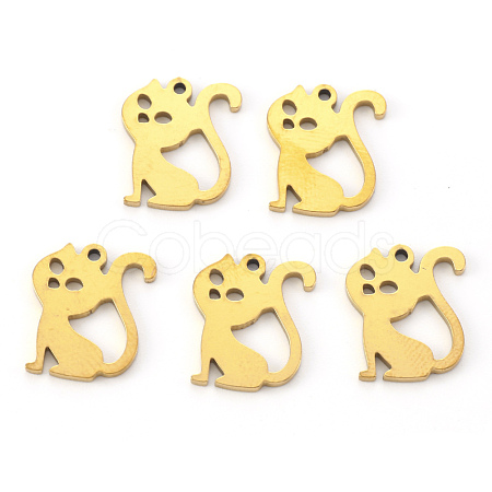 PVD Vacuum Plating 304 Stainless Steel Charms STAS-N092-69G-1