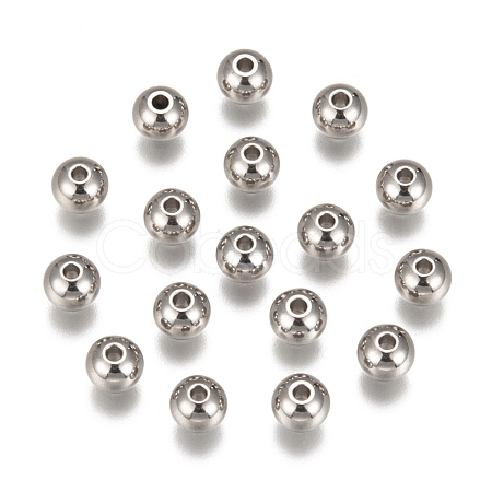 Tarnish Resistant 201 Stainless Steel Beads STAS-R033-6mm-1