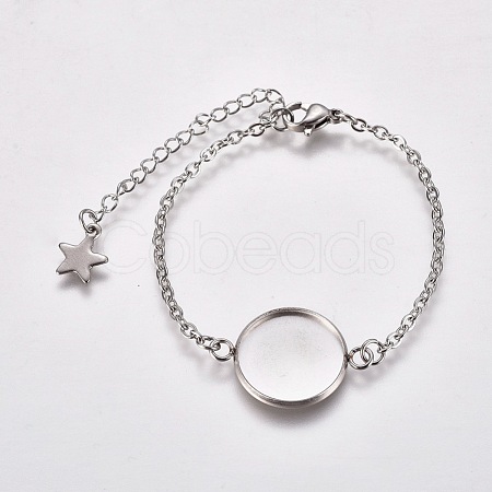 304 Stainless Steel Bracelet Making STAS-WH0014-23P-1