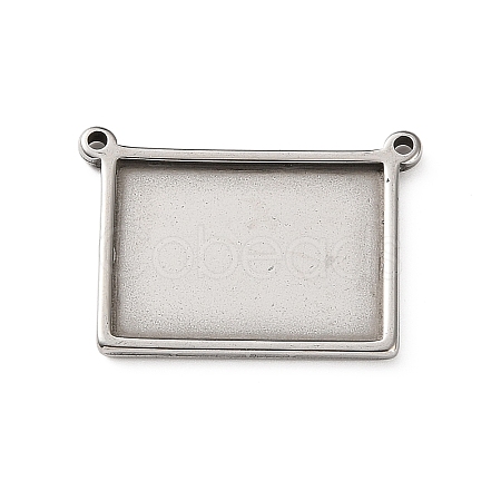 304 Stainless Steel Connector Cabochon Settings STAS-Z201-04P-02-1