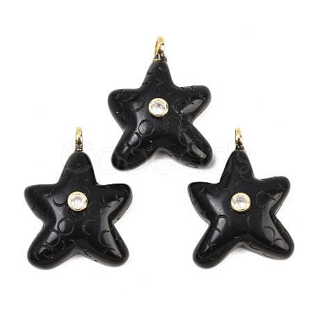 Natural Obsidian Pendants G-H353-01G-03-1