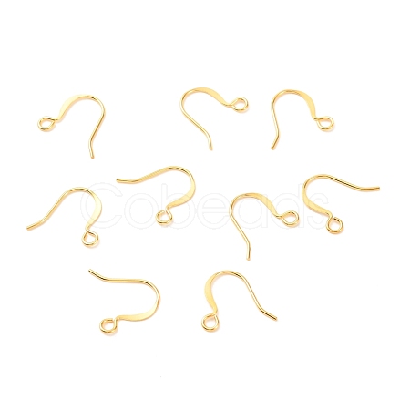 Brass Earring Hooks KK-F824-012G-1