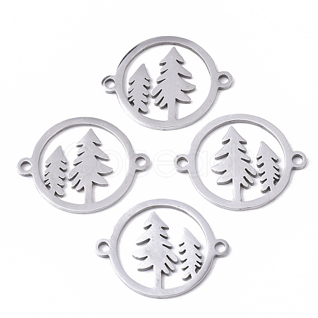 Tarnish Resistant Christmas 201 Stainless Steel Links Connectors STAS-N091-119-1