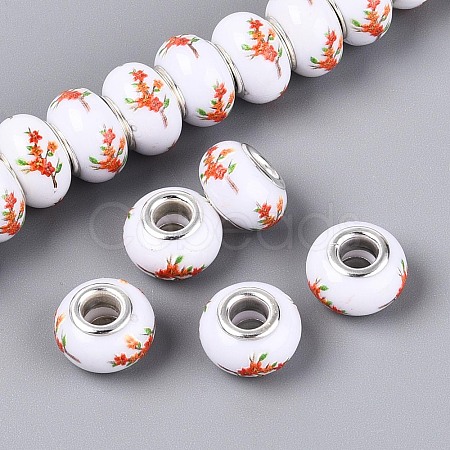 Opaque Resin European Beads RPDL-T004-01Q-1