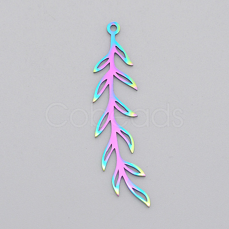 Ion Plating(IP) 201 Stainless Steel Pendants STAS-S105-LA538-1