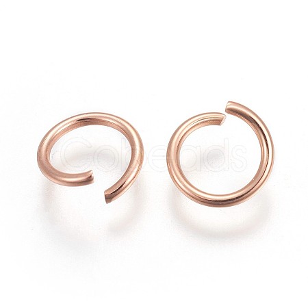 304 Stainless Steel Open Jump Rings STAS-F189-A-1