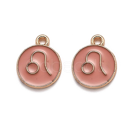 Alloy Enamel Pendants ENAM-S124-01B-11G-1