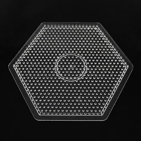 Hexagon ABC Pegboards used for 5x5mm DIY Fuse Beads DIY-S002-24-1