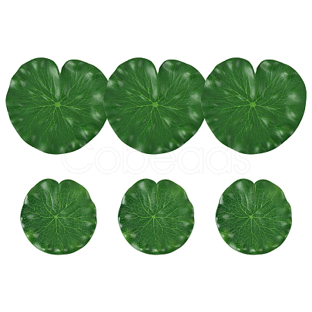 Artificial EVA Foam Lotus Leaf & Flower AJEW-SP0003-26C-1
