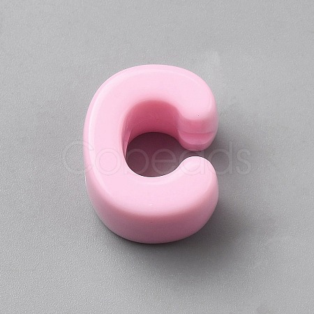 Acrylic European Beads OACR-WH0050-09C-1