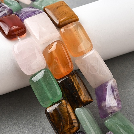 Natural Mixed Gemstone Beads Strands G-S386-A01-1