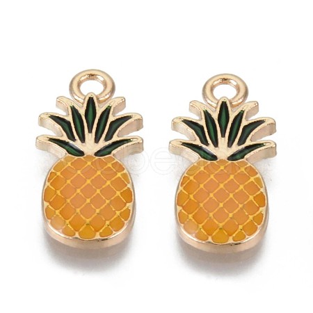 Alloy Enamel Pendants X-ENAM-T009-50A-RS-1