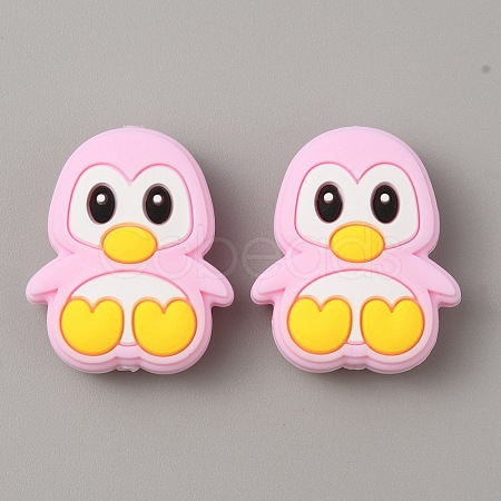 Penguin Food Grade Eco-Friendly Silicone Beads SIL-WH0018-005A-1