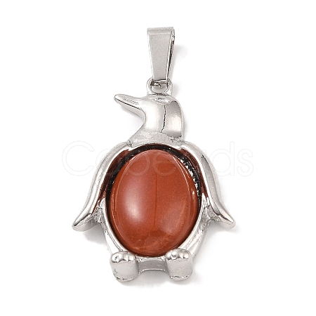 Natural Red Jasper Pendants G-A224-02P-06-1