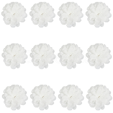 12Pcs 3D Chiffon Flower DIY-GF0012-47C-1