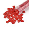 MIYUKI TILA Beads, Japanese Seed Beads, 2-Hole, (TL408) Opaque Red, 5x5x1.9mm, Hole: 0.8mm, about 1180pcs/bag, 100g/bag