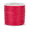 PandaHall Elite 1 Roll Round Waxed Polyester Cords, Twisted Cord, Deep Pink, 0.5mm, about 115.92 yards(106m)/roll